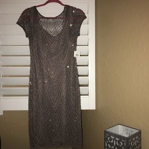 New Adrianna Papell beaded dress sz 6